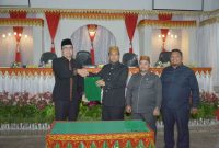Penyampaian dan Penandatangan Berita Acara Persetujuan Bersama antara Pimpinan DPRK Sabang dengan Pj Walikota Sabang