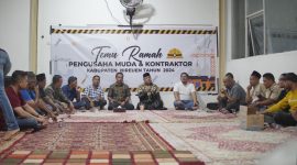 Temu ramah sejumlah kontraktor dan pengusaha muda Bireuen bersama H Mukhlis ST, Minggu (19/5)
