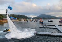 Atraksi Flying Board yang ikut memeriahkan SMF 2024