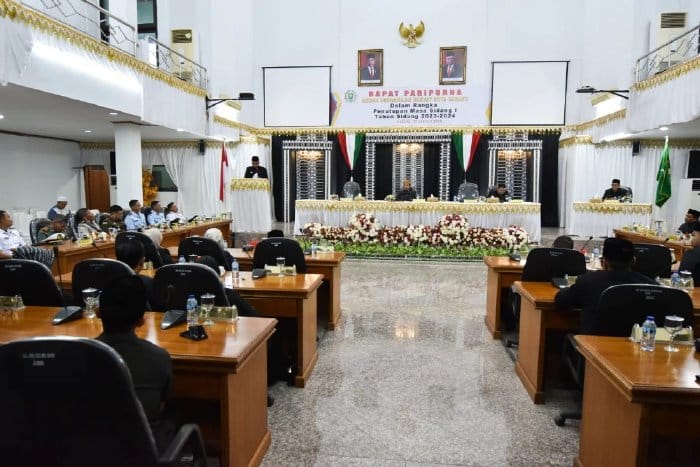 Rapat Paripurna Penutupan Masa Sidang I Tahun Sidang 2023-2024 (Humas DPRK Sabang)