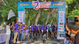 Para peserta balap sepeda Tour de Sabang saat dilepas Pj Walikota