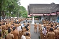 Apel perdana pasca libur Lebaran Idul Fitri 1445 H