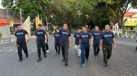 Pj Walikota Sabang, Reza Fahlevi berolahraga bersama Forkompinda, berkeliling kota.
