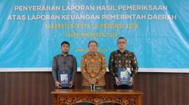 Pemerintah Kota Sabang kembali meraih opini Wajar Tanpa Pengecualian (WTP) dari Badan Pemeriksa Keuangan (BPK) RI Perwakilan Aceh (02/05)