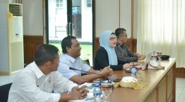 Sekretaris Daerah Kota Sabang Andri Nourman, ketika menerima audiensi Komisi Nasional Disabilitas (KND) RI (15/05).