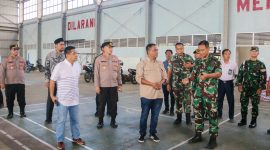 Forkopimda Sabang saat kunjungi kesiapan Venue aeromodelling di Lanud Maimun Saleh Sabang.