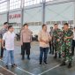 Forkopimda Sabang saat kunjungi kesiapan Venue aeromodelling di Lanud Maimun Saleh Sabang.
