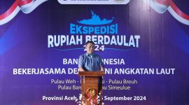Pj Wali Kota Sabang Andri Nourman menghadiri pelepasan TIM Ekspedisi Rupiah Berdaulat (ERB) Aceh 2024 di Dermaga Lanal Sabang, jum'at (20/9)