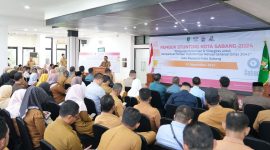 Pj Wali Kota Sabang Andri Nourman, di Aula Bappeda dalam kegiatan Rembuk Stunting tahun 2024 (29/09).