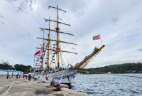 KRI Dewaruci saat berada di Sabang (23/06)