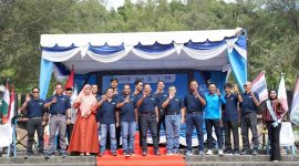 Pj Wali Kota Sabang bersama Kapok Sahli Kodam Iskandar Muda dan Forkopimda Kota Sabang saat membuka AIO di lokasi wisata Sabang Fair(6/9)