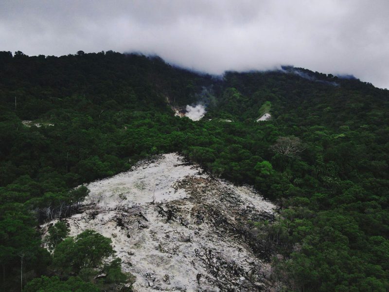 Kawah Gunung Api Jaboi foto dari udara