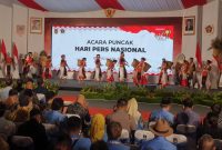 Peringatan HPN ke-79 di Kalimantan Selatan dibuka dengan permbahan tarian tradisional khas Kalimantan