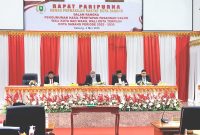 Rapat Paripurna Anggota DPRK Sabang di ruang sidang utama Kantor Sekretariat DPRK Sabang