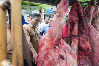 Pj Wali Kota Sabang bersama Forkopimda sidak pasar daging pada meugang puasa