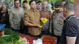 Pj Wali Kota Sabang Andri Nourman bersama Forkopimda melakukan inspeksi mendadak (Sidak) ke pasar induk Kota Sabang.