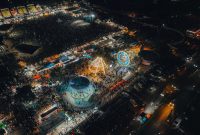 Ribuan warga memadati lokasi RTH Cot Gapu pada malam Open Ceremony HUT Kabupaten Bireuen ke 26, Selasa (7/10)