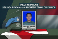 Almarhum Praka Farizal Rhomadon, prajurit Yonif 113/JS yang tewas di Lebanon akibat serangan Israel