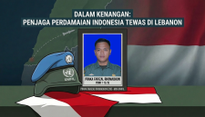 Almarhum Praka Farizal Rhomadon, prajurit Yonif 113/JS yang tewas di Lebanon akibat serangan Israel