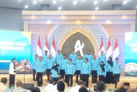 Kepala BIN RI, Jenderal (Purn) Muhammad Hendra melantik pengurus yayasan AMANAH di Ladong, Kamis (23/4)