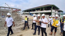 Bupati Bireuen, H Mukhlis ST mengunjungi lokasi Sekolah Rakyat.