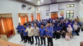 Kankemenag Bireuen menggelar sosialisasi hukum terhadap kepala madrasah, Kamis (16/4) siang.