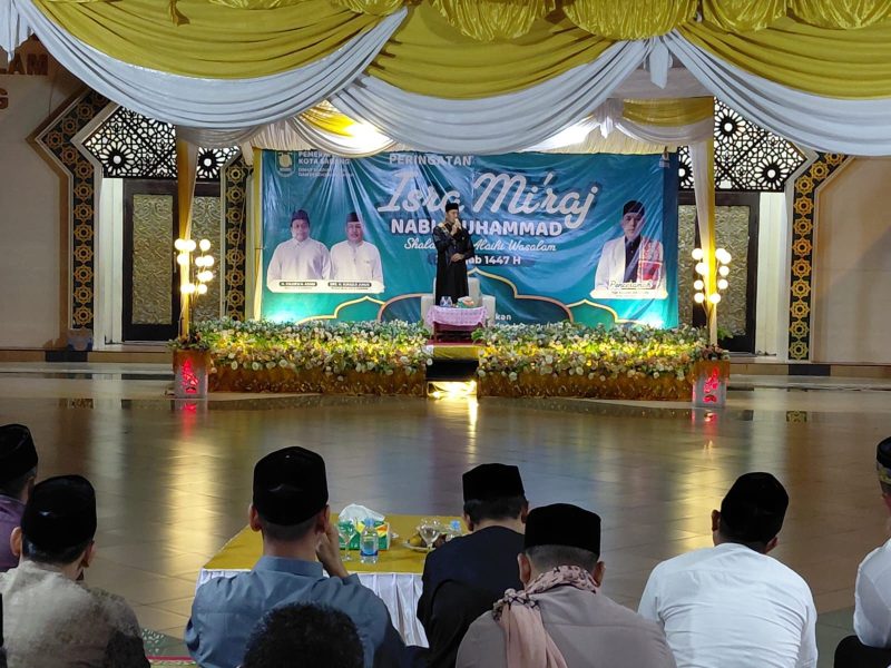 Ceramah dalam rangka Peringatan Isra' Mi'raj Nabi Besar Muhammad SAW tahun 1447 H/2026 M. Yang bertindak selaku penceramah pada tahun ini adalah Tgk. Asnawi Alkhalidy dari Aceh Timur.