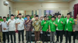 Ketua DPW PPP Aceh, Dr Amiruddin Idris SE M.Si dan Bupati Nagan Raya, Teuku Raja Keumangan serta para pengurus PPP menghadiri Muscab ke V PPP Nagan Raya