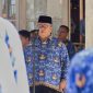 Asisten I Setdako Sabang Irfani pimpin upacara peringatan Hari Otonomi Daerah ke-30 di halaman Kantor Wali Kota Sabang.