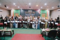 Fakultas Ilmu komputer (Fikom) Universitas Almuslim (Umuslim) Peusangan Bireuen menggelar yudisium 70 lulusan, di Ruang Creatif Center gedung MA Jangka Kampus Umuslim, Sabtu, (6/6) pagi.