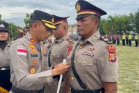 Kapolres, AKBP Tuschad Cipta Herdani SIK MMed.Kom sertijab Kasat, Kabag dan Kapolsek jajaran Polres Bireuen, Jumat (19/6) di Mapolres.