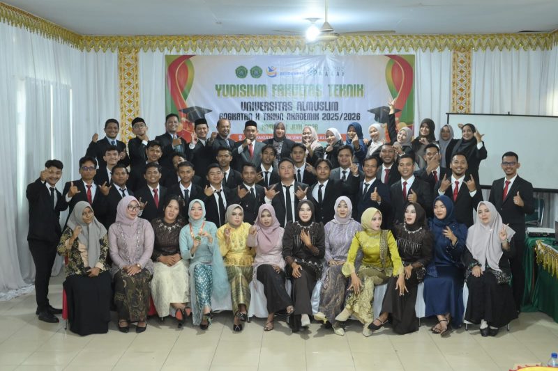 Fakultas Teknik Umuslim Peusangan, Kabupaten Bireuen yudisium 34 lulusan sarjana (S1) pada Yudisium Sarjana Angkatan X Tahun Akademik 2025/2026, di Aula Fakultas Teknik Umuslim, Kamis (18/6).