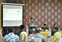 Wakil Bupati Bireuen, Ir H Razuardi, MT menyampaikan sambutannya, Kamis (30/7) pagi