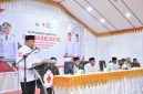 Bupati Bireuen, Ir H Mukhlis, ST menyampaikan sambutannya, di Aula Setdakab Lama, Rabu (22/7) pagi.