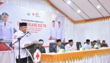 Bupati Bireuen, Ir H Mukhlis, ST menyampaikan sambutannya, di Aula Setdakab Lama, Rabu (22/7) pagi.