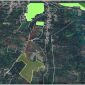 Foto satelit lokasi lahan Cetak Sawah Rakyat seluas 5.74 hektare (lokasi dilingkari garis putih-red) di Gampong Seuneubok Peuraden berjarak 600 meter dari Luas Baku Sawah (lokasi dilingkari warna hijau stabilo-red). Foto : dok Distanbun Bireuen