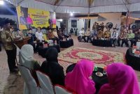 Suasana malam lepas sambut Kapolres Bireuen di Gazebo Pendopo, Senin (20/7)