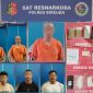 Enam pelaku pengedar sabu yang berhasil dibekuk tim opsnal Satresnarkona Polres Bireuen.