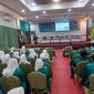 Mahasiswa KKM UNIKI Bireuen ikuti pembekalan sebelum melaksanakan pengabdian di Kabupaten Pidie Jaya, di Aula Lantai II UNIKI, Kamis (23/7) pagi.
