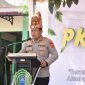 Kapolres Bireuen, AKBP Yulhendri, SH.,SIK.,S.Psi.,MIK lagi menyampaikan arahannya, di Kampus Timur Universitas Almuslim Peusangan, Rabu (26/8) pagi.