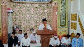 Asisten I Setdakab Bireuen, Mulyadi, SH.,MM menyampaikan sambutan, Kamis (13/8) pagi.