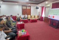 Sekdakab Bireuen, Ismunandar, MT memimpin Rapat Koordinasi Perpanjangan Masa Transisi Darurat ke Pemulihan Pasca Bencana, di Aula Pendopo Bupati, Jumat (4/9) siang.