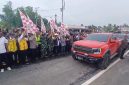 Direktur Jembatan Kementerian Pekerjaan Umum Republik Indonesia, Gatot Sukmana, Kabalai BPJN Aceh, Zulkarnaini dan Bupati Bireuen, Ir H Mukhlis, ST serta Forkopimda secara bersama membuka operasional jembatan baru Krueng Tingkeum Kutablang, Minggu (20/9) pukul 09.25 WIB.