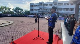Wakil Bupati Bireuen, Ir H Razuardi, MT inspektur upacara peringatan Hari Pendidikan Daerah Aceh (Hardikda) ke-67 di lapangan Kapuspemkab, Senin (7/9) pagi.
