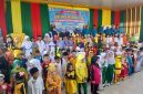Kadisdikbud Bireuen, Dr Muslim, MSi dan pejabat terkait foto bersama anak-anak peserta lomba, di Aula Disdikbud, Minggu (4/10) pagi.