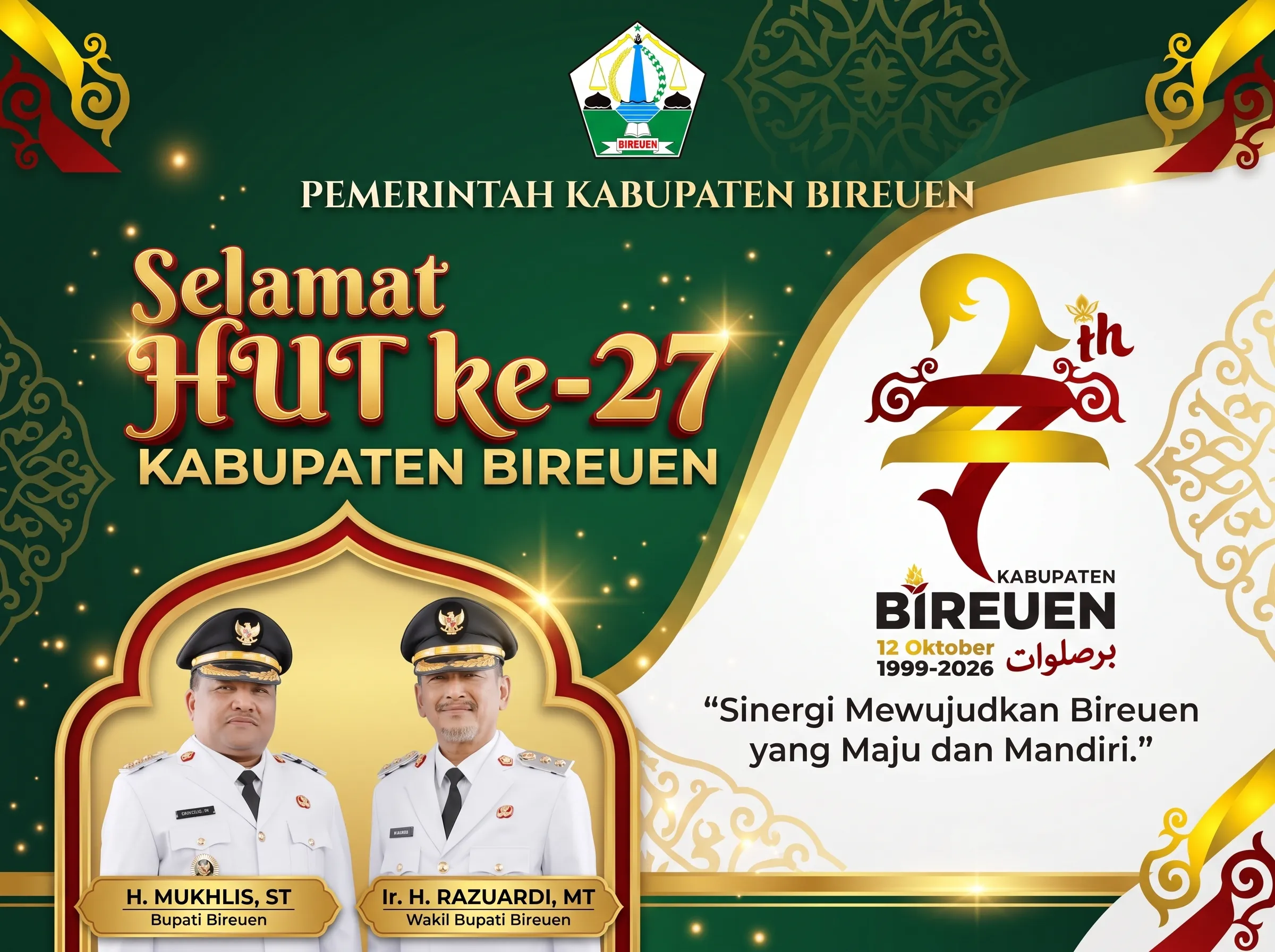 Ucapan HUT Bireuen - Bupati Bireuen