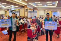 Mahasiswa UNIKI Bireuen, Mudawali Al Khalidi dan Teuku Khairun Navis meraih juara dalam MTQN di Universitas Negeri Padang (UNP) 2026.