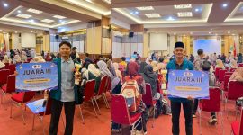 Mahasiswa UNIKI Bireuen, Mudawali Al Khalidi dan Teuku Khairun Navis meraih juara dalam MTQN di Universitas Negeri Padang (UNP) 2026.