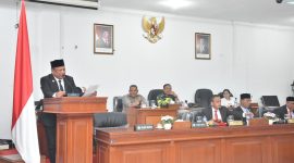 Bupati Bireuen, Ir H Mukhlis, ST menyampaikan sambutannya, Rabu (30/9).