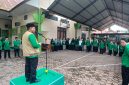 Kakankemenag Bireuen, Dr H Zulkifli, S.Ag MPd dan jajaran melepas keberangkatan peserta OMI ke tingkat Provinsi Aceh, dihalaman Kankemenag, Jumat (2/10) pagi.